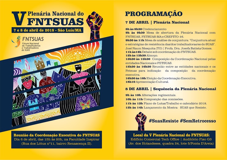 plenaria nacional do v fntsuas