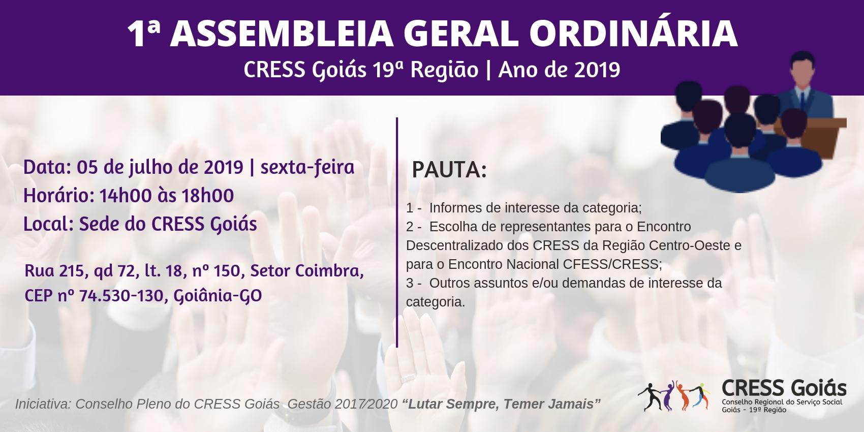 Assembleia geral ordinaria 2019
