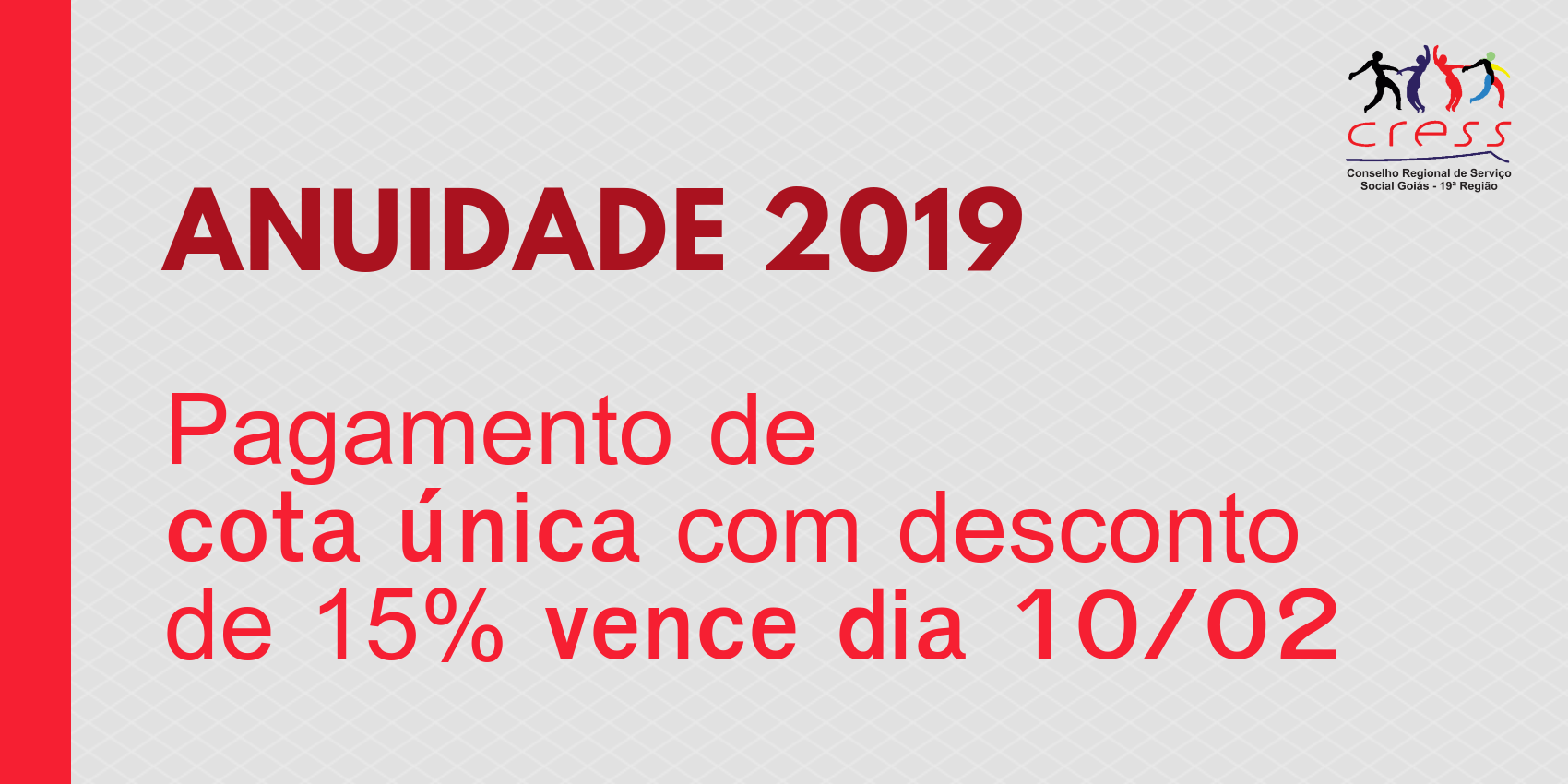nota sobre anuidade cress 2019