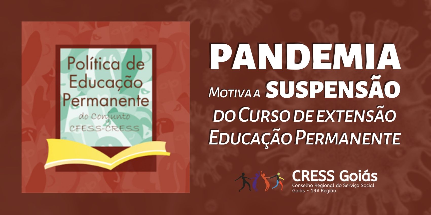 pandemia motiva a suspensao do curso de extensao site