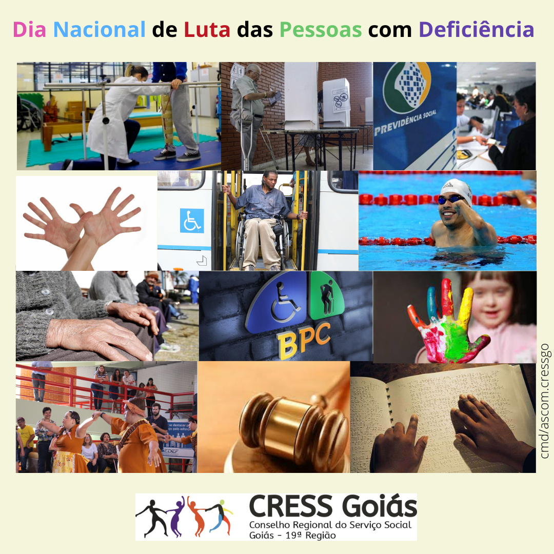 21 de setembro Dia Nacional de Luta das Pessoas com Deficiência cress goiás