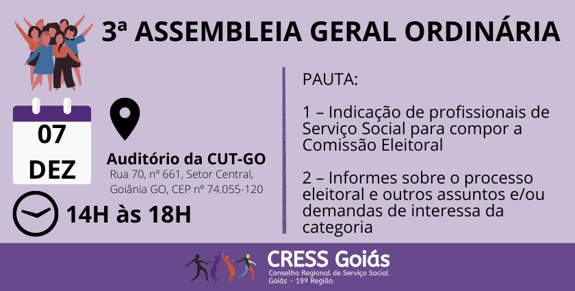 3ª ASSEMBLEIA GERAL ORDINÁRIA