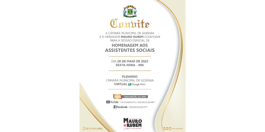 convite homenagem aos assistentes sociais camara goiania