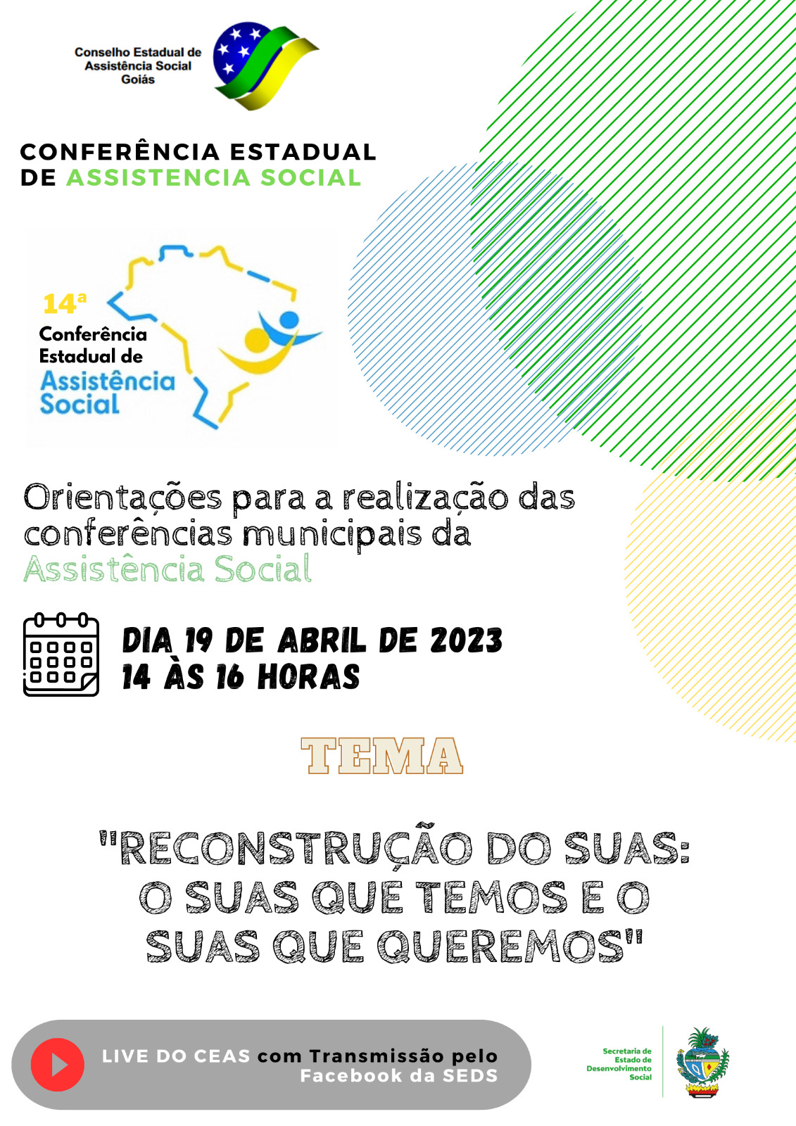Card CEAS GO Reunião preparatória Conf municipais