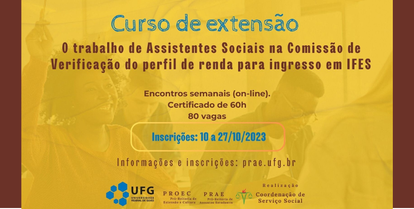 curso extensao SS PRAE UFG