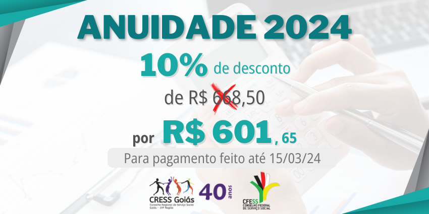anuidade 2024 10 por cento site