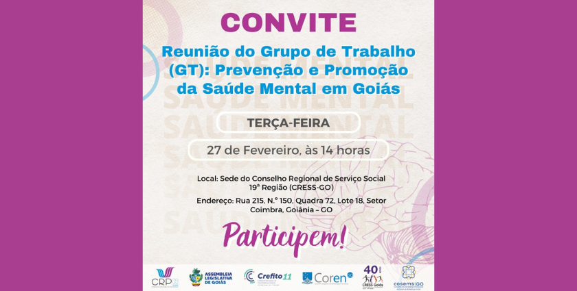 convite reuniao GT Saúde Mental