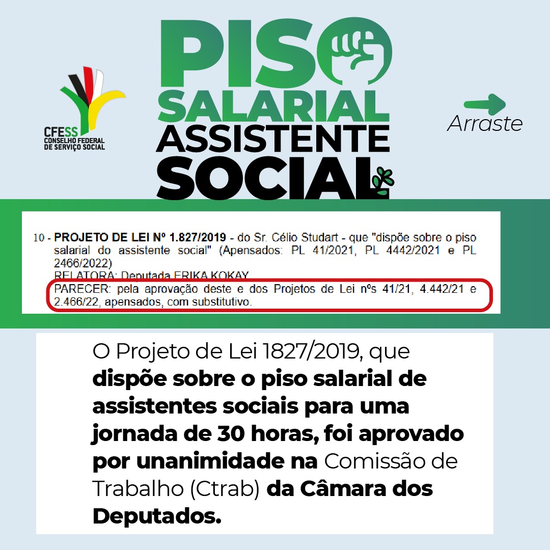 piso salarial assistente social