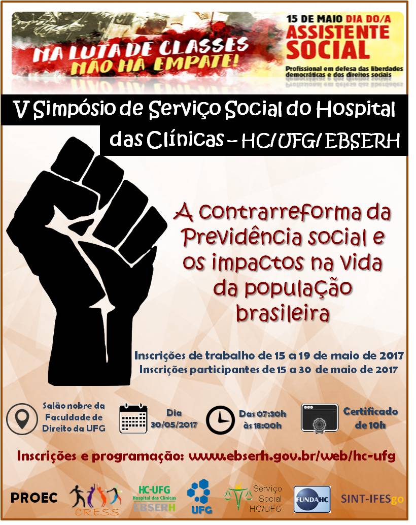 Cartaz Seminario de Servico Social 2017