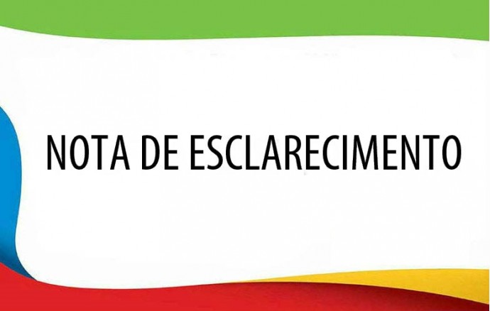 nota de esclarecimento